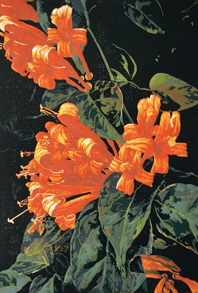 Golden Shower
Linocut